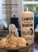 MADAME BUTTERFLY Bougie Tatouée 20 cm / Un Soir à l'Opéra